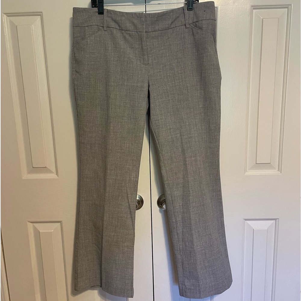 NY & Co. Gray Bootcut 7th Ave Suiting Slacks, Size 16